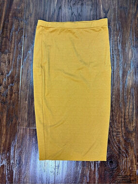OOTDflash Midi Skirt in Yellow Size Small NWT